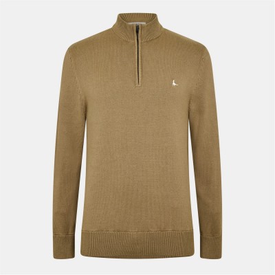 пуловер,мъжки,пуловери,jack,wills,funnel,neck,half,zip,jumper,men,fawn