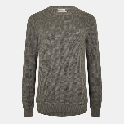 пуловер,мъжки,пуловери,jack,wills,linus,seed,stitch,crew,neck,jumper,men,slate