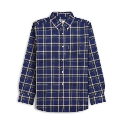 облекла,на,разпродажба,lambretta,sleeve,check,shirt,navy,green