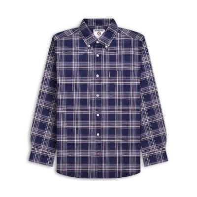 облекла,на,разпродажба,lambretta,sleeve,check,shirt,navy,grey