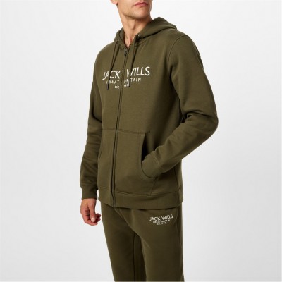 суичър,облекла,на,разпродажба,мъжки,горнища,с,качулка,jack,wills,graphic,zip,hoodie,leaf