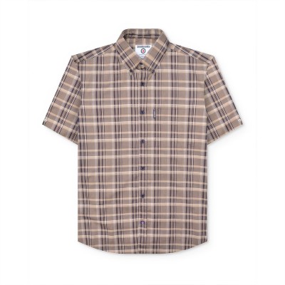 облекла,на,разпродажба,lambretta,sleeve,multi,check,shirt,brown