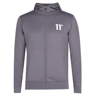 суичър,мъжки,екипи,11,degrees,core,poly,full,zip,hoodie,steel,grey