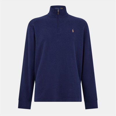 поларена,блуза,мъжки,ежедневни,облекла,мъжки,горнища,с,качулка,polo,ralph,lauren,estate,fleece,quarter,zip,sweater,cruise,navy