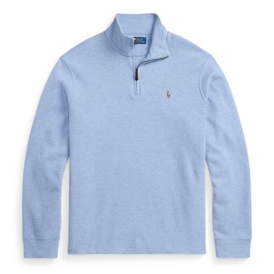 поларена,блуза,мъжки,горнища,с,качулка,polo,ralph,lauren,estate,fleece,quarter,zip,sweater,isle,heather