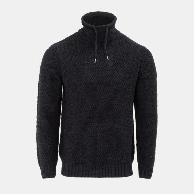 пуловер,мъжки,пуловери,firetrap,firetrap,cowl,neck,jumper,men,navy