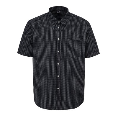 мъжки,летен,каталог,fabric,short,sleeve,poplin,shirt,black,geo