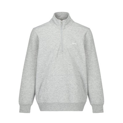 мъжки,полари,slazenger,quarter,zip,fleece,mens,grey,marl