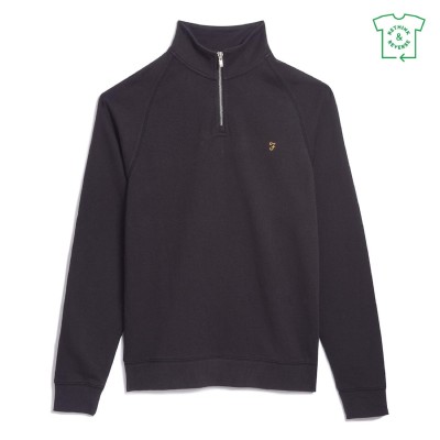 пуловер,мъжки,туристически,полари,farah,jim,zip,jumper,black