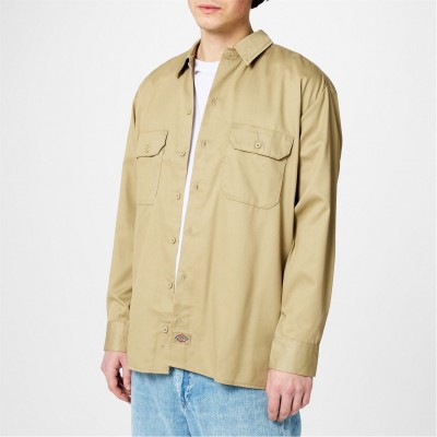 мъжки,якета,dickies,work,shirt,khaki,khk1