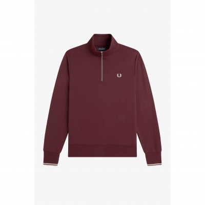 горнище,с,цип,мъжки,горнища,с,качулка,fred,perry,fredperry,half,zip,top,oxblood,64a