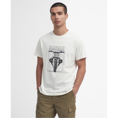 тениска,мъжки,тениски,barbour,international,raceway,graphic,t,shirt,wspr,white,wh32