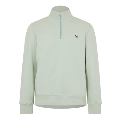 блуза,мъжки,горнища,с,качулка,ps,paul,smith,half,zip,sweatshirt,green,30