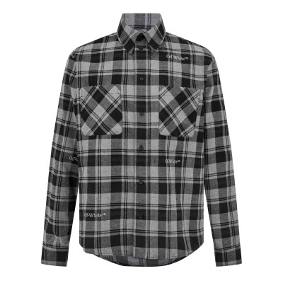 облекла,на,разпродажба,мъжки,ризи,off,white,check,shirt,black,grey