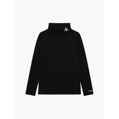 детски,облекла,calvin,klein,jeans,monogram,ls,roll,neck,top,ck,black