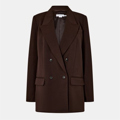 сако,дамски,якета,и,палта,good,american,women's,double,breasted,structured,blazer,dark,chocolate