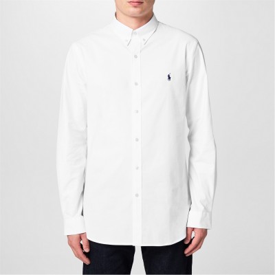 мъжки,ризи,polo,ralph,lauren,logo,poplin,shirt,291,white