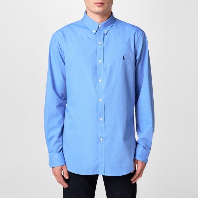 мъжки,ризи,polo,ralph,lauren,logo,poplin,shirt,blue,end,on,end