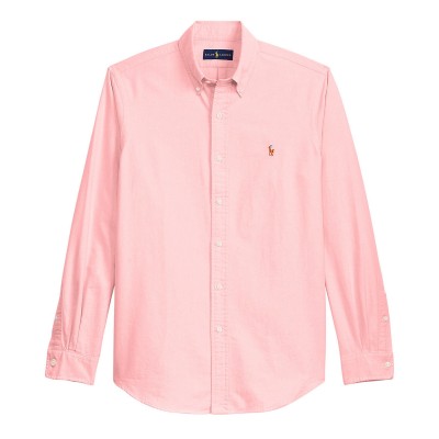 риза,с,дълъг,ръкав,мъжки,ризи,polo,ralph,lauren,men,s,slim,fit,oxford,long,sleeve,shirt,bsr,pink