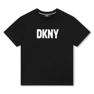 тениска,детски,облекла,dkny,dkny,logo,t,shirt,black,09b