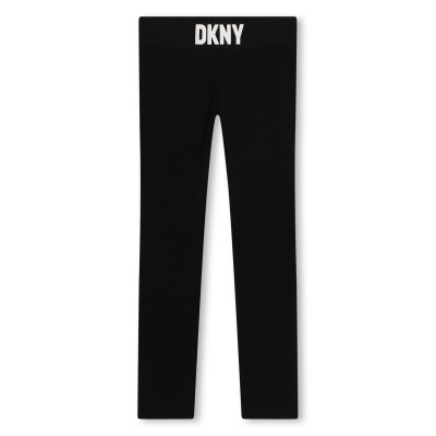 клин,детски,облекла,dkny,logo,leggings,black,09b