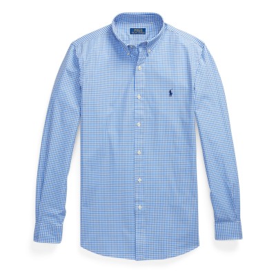 мъжки,ризи,polo,ralph,lauren,gingham,poplin,slim,fit,shirt,blue,white,001