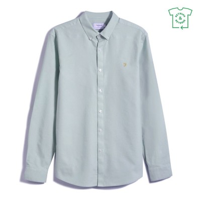 риза,с,дълъг,ръкав,farah,oxford,long,sleeve,shirt,jade,905