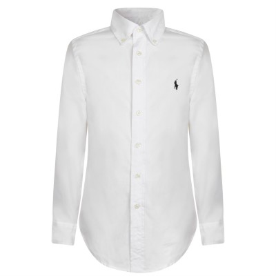 риза,с,дълъг,ръкав,детски,облекла,polo,ralph,lauren,boy's,long,sleeve,oxford,shirt,white