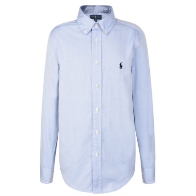 риза,с,дълъг,ръкав,детски,облекла,polo,ralph,lauren,boy's,long,sleeve,oxford,shirt,bsr,blue