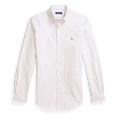 мъжки,ризи,polo,ralph,lauren,men,s,slim,fit,striped,oxford,shirt,beige,white