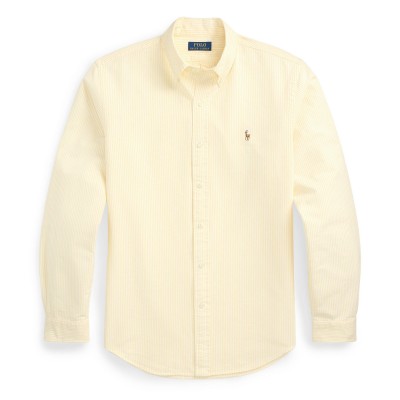 мъжки,ризи,polo,ralph,lauren,men,s,slim,fit,striped,oxford,shirt,yellow,white