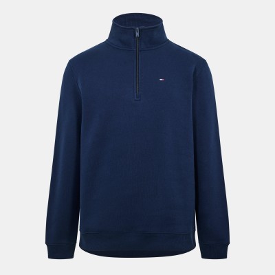 мъжки,горнища,с,качулка,tommy,jeans,men,s,flag,1,4,zip,fleece,dark,navy,c1g