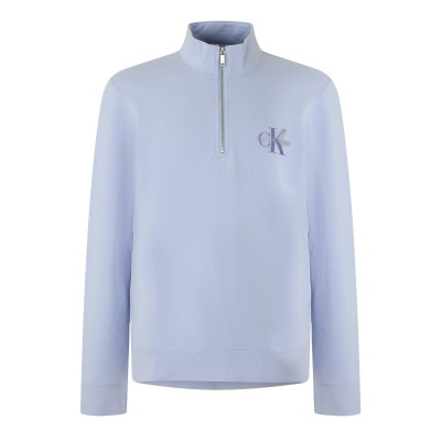 мъжки,горнища,с,качулка,calvin,klein,jeans,men,s,1,4,zip,fleece,casual,blue