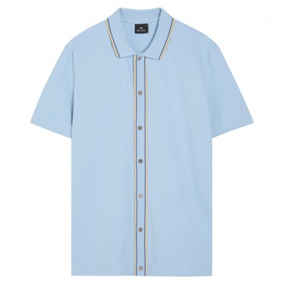 ps,paul,smith,men,s,short,sleeve,knit,slim,fit,shirt,blue