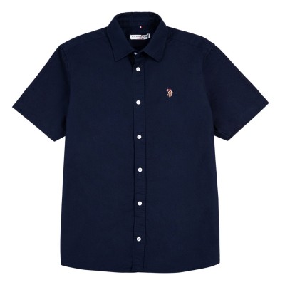 мъжка,блуза,с,яка,us,polo,assn,us,polo,oxford,short,sleeve,shirt,mens,navy,blazer