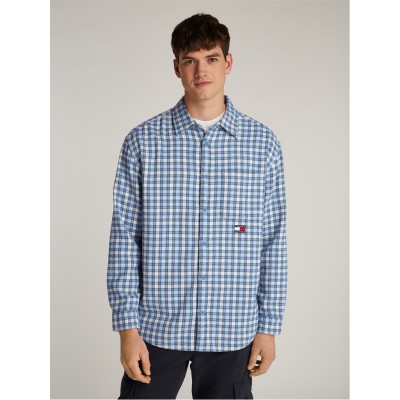 мъжки,ризи,tommy,jeans,tjm,badge,flannel,shirt,ext,colorado,blue