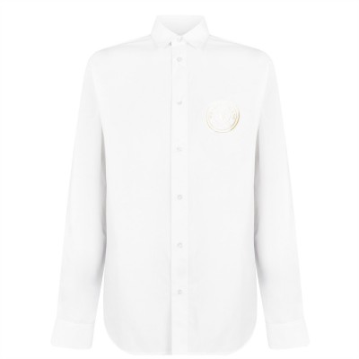 риза,с,дълъг,ръкав,облекла,на,разпродажба,мъжки,ризи,versace,jeans,couture,logo,long,sleeve,shirt,white,003