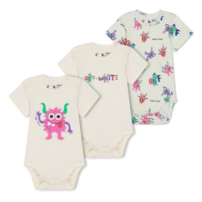 детски,облекла,off,white,3,pack,babygrows,babies,white,multi