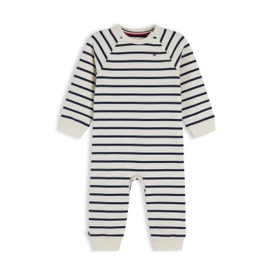 детска,пижама,tommy,hilfiger,unisex,kids,onesies,wht,stripe,ybr