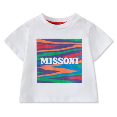 тениска,детски,3/4,панталони,missoni,kids',logo,regular,fit,t,shirt,white