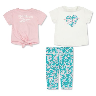 клин,разпродажба,reebok,бебешки,облекла,детски,3/4,панталони,reebok,kids',animal,top,and,legging,set,pink,lady