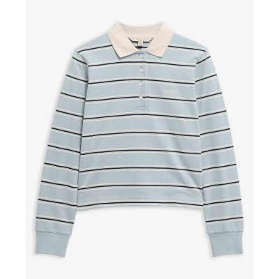 дамска,блуза,с,яка,дамски,топове,barbour,women,s,rugby,polo,shirt,celestl,blue,s