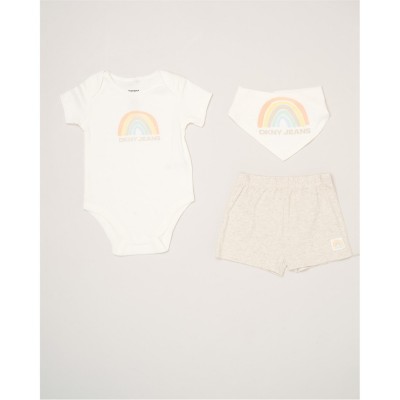 комплект,детски,3/4,панталони,dkny,dkny,3pc,clth,set,bb99,oatmarl