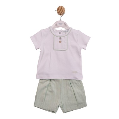 бебешки,облекла,mintini,baby,baby,top,and,short,set,white,pistachio
