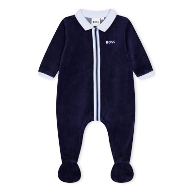 бебешка,пижама,детски,облекла,boss,logo,onesie,babies,navy,849