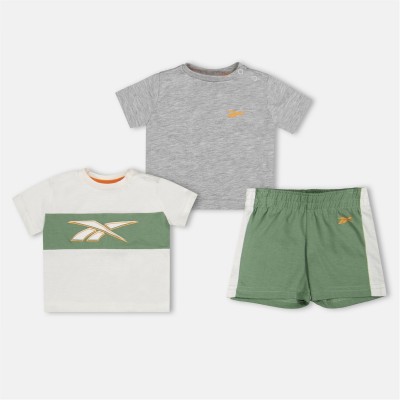 комплект,разпродажба,reebok,бебешки,облекла,детски,облекла,reebok,3pc,short,set,bb99,olive,green