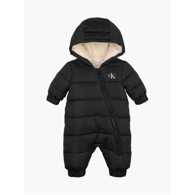 детски,облекла,calvin,klein,jeans,padded,hooded,snowsuit,babies,black,beh