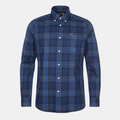риза,с,дълъг,ръкав,мъжки,ризи,barbour,wetheram,long,sleeve,tartan,shirt,midnight,tn54