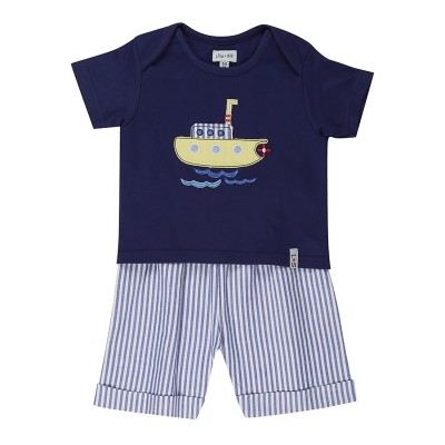 комплект,бебешки,облекла,детски,облекла,lilly,and,sid,stripe,short,set,bb99,blue