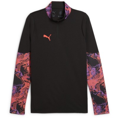 мъжки,потници,мъжки,блузи,с,яка,футбол,puma,individualcup,1,4,zip,top,adults,puma,black